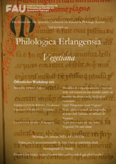 Zum Artikel "Philologica Erlangensia – Workshop zu Vegetius"